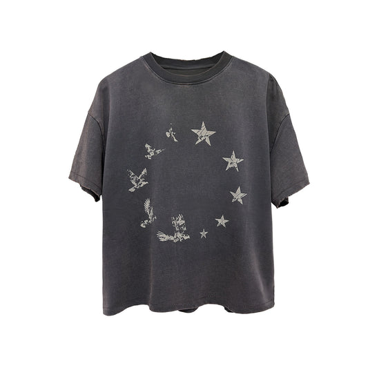 Vintage distressed short sleeve T-shirt