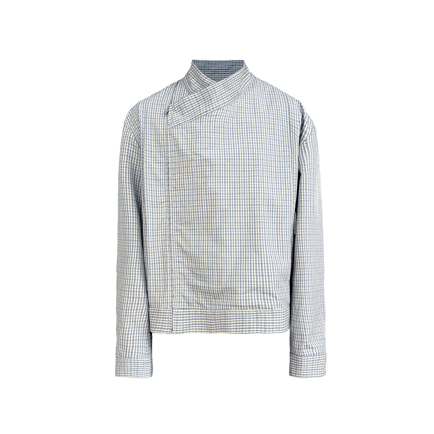Fishing Net cross-collar pleated jacket