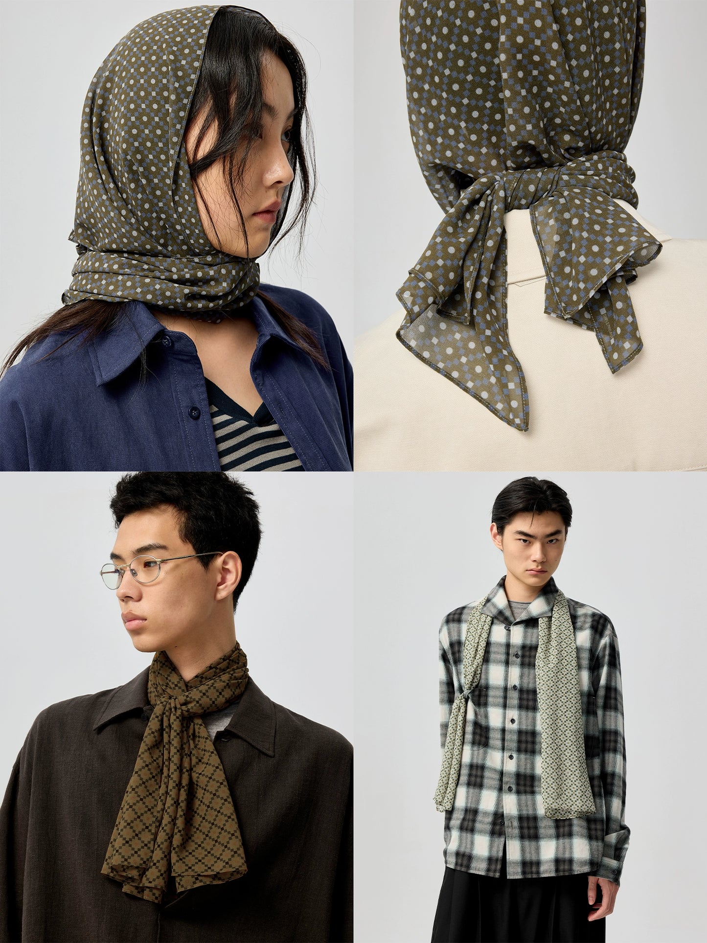 Digital Print Silk Scarf