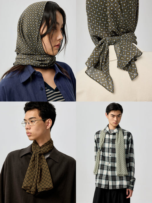 Digital Print Silk Scarf