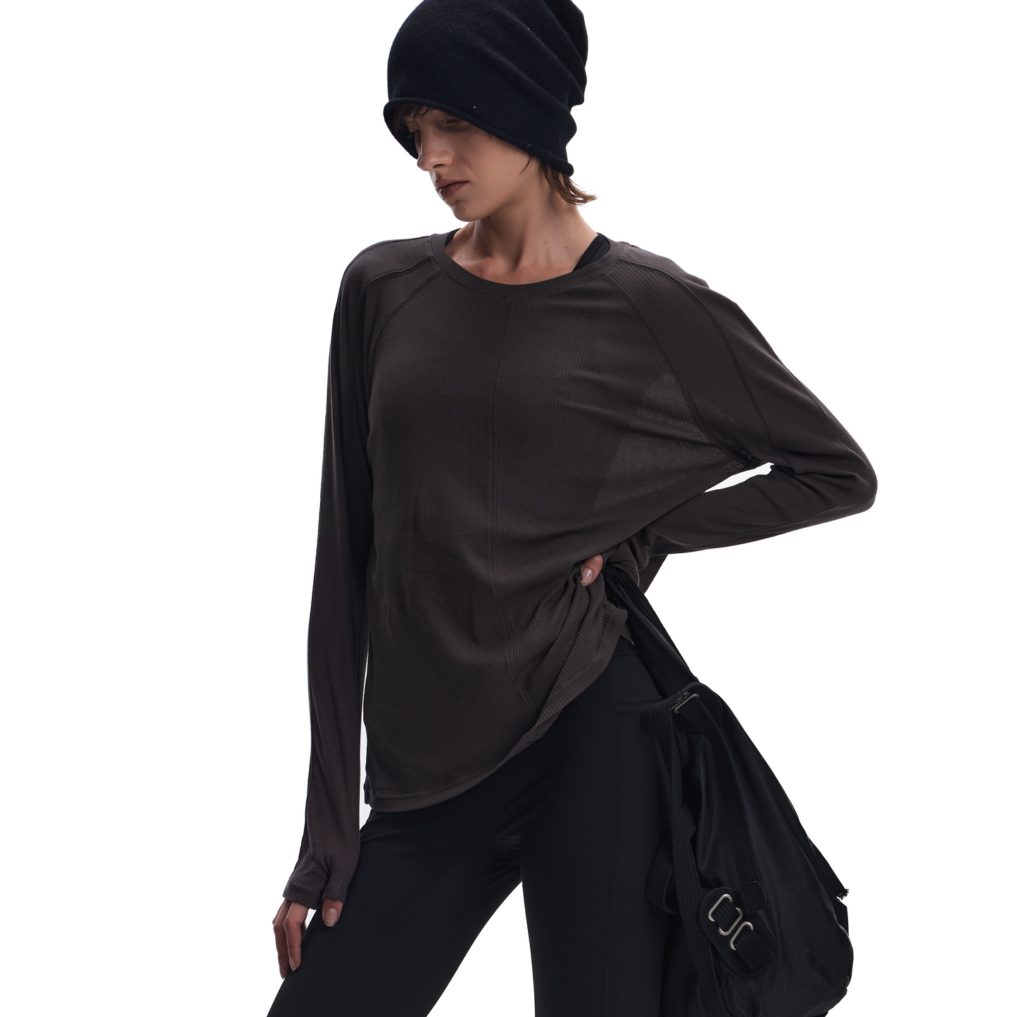 Sun-Protection 3D Cut-Out Long-Sleeve T