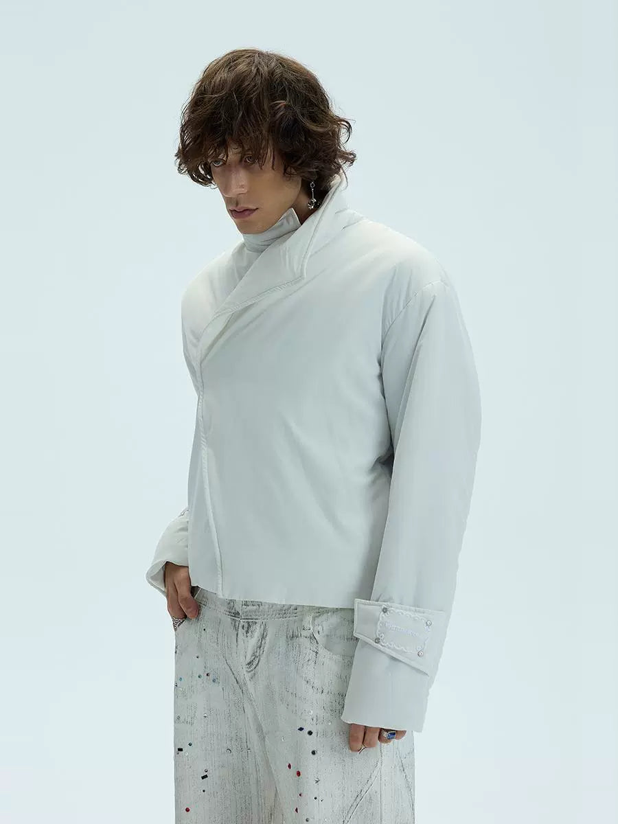 Single-button Short Padded Jacket