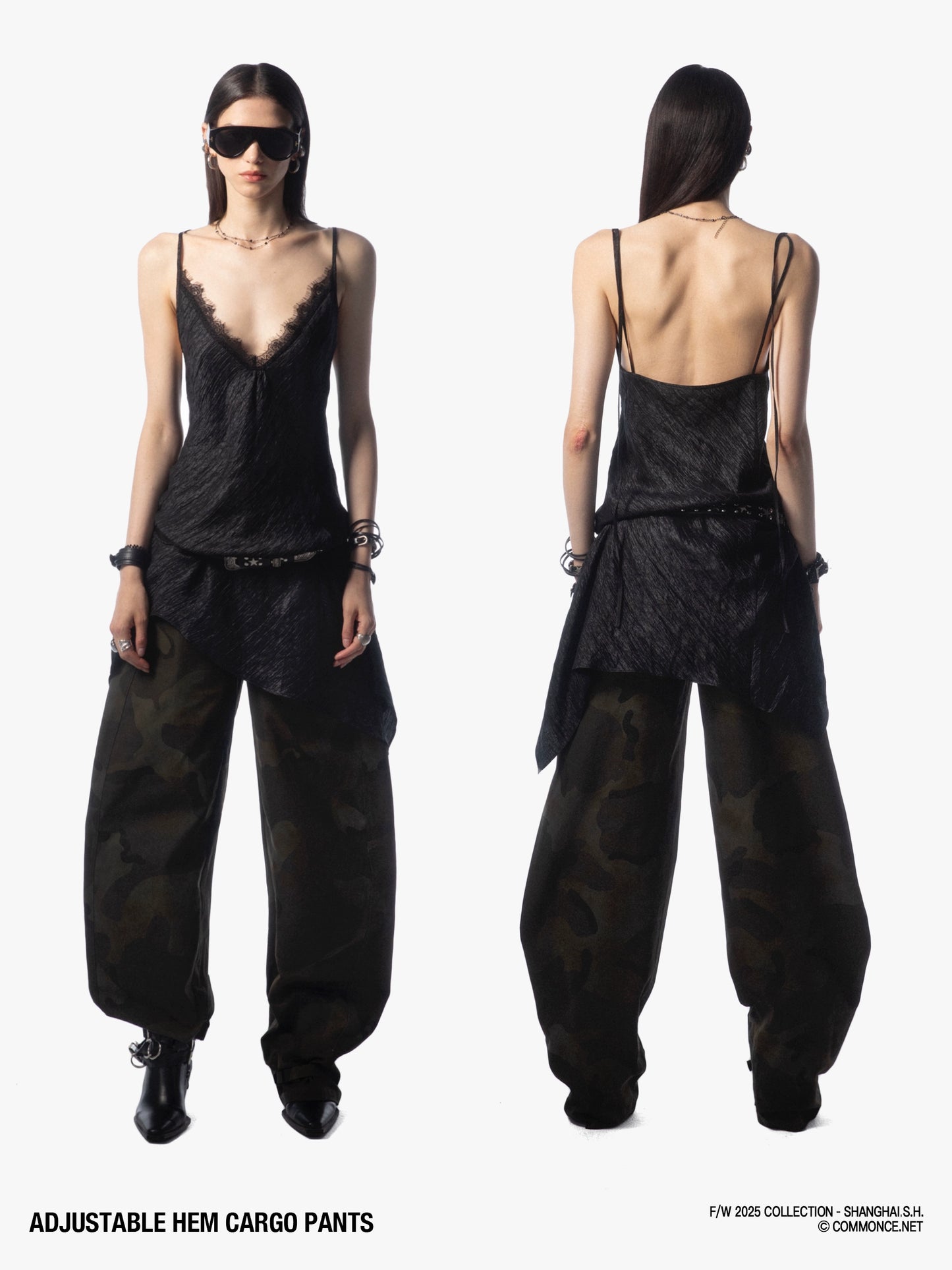 Camouflage Printed Scimitar Pants