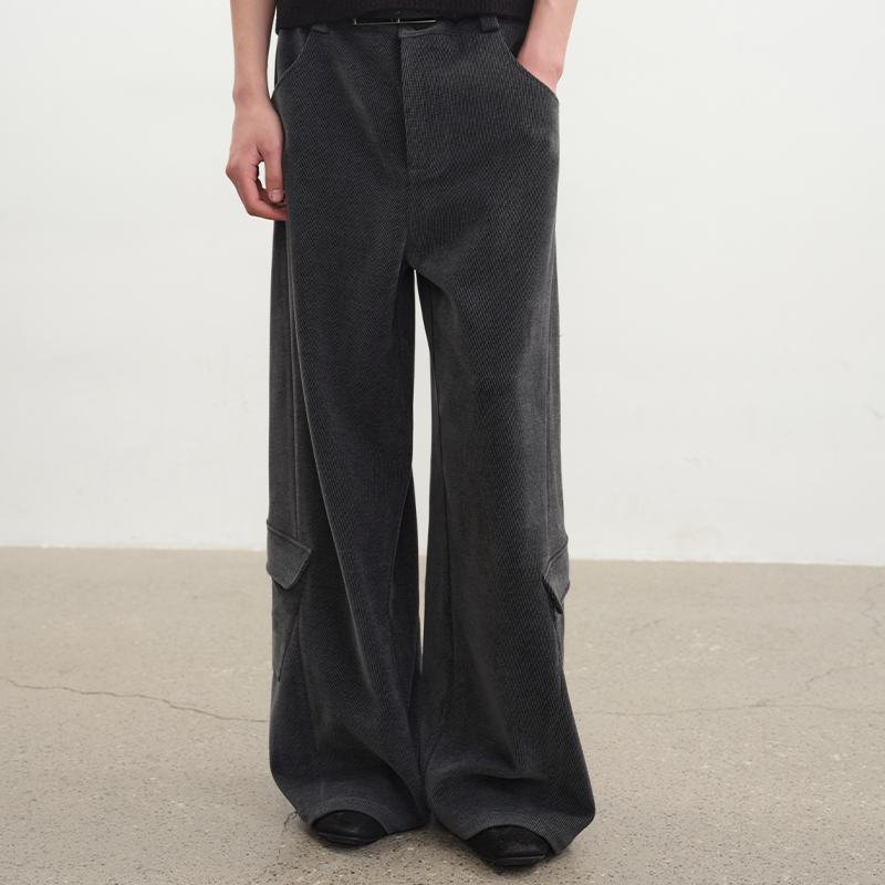 Twill Corduroy loose Pants