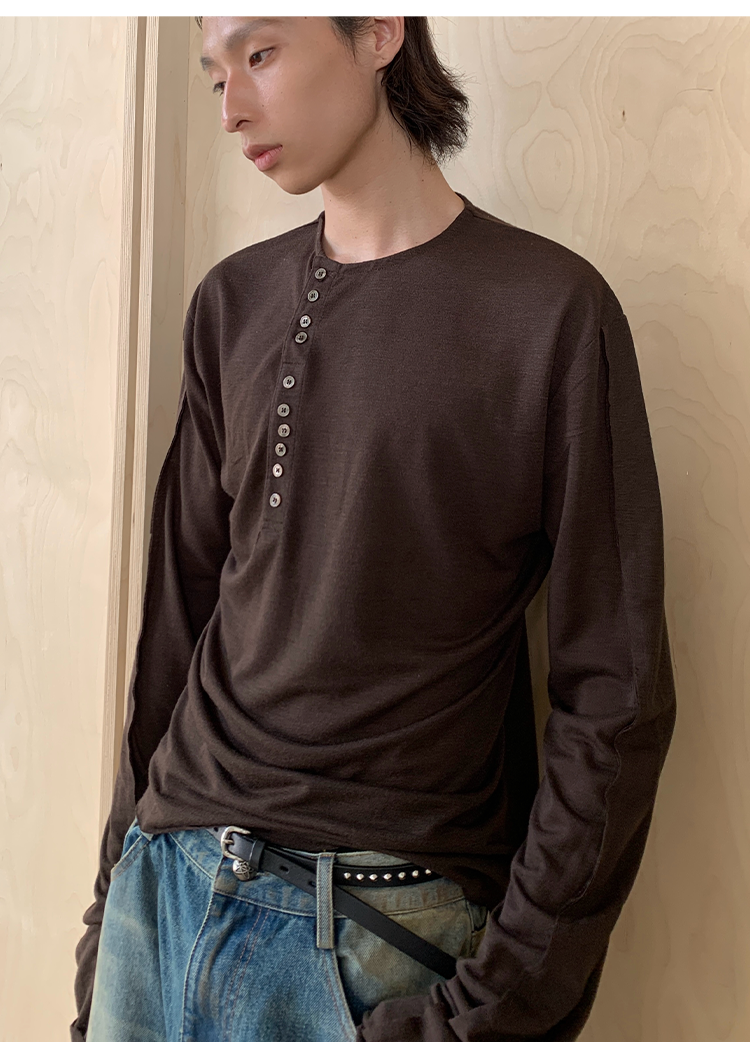 Shell Buttons Long Sleeves