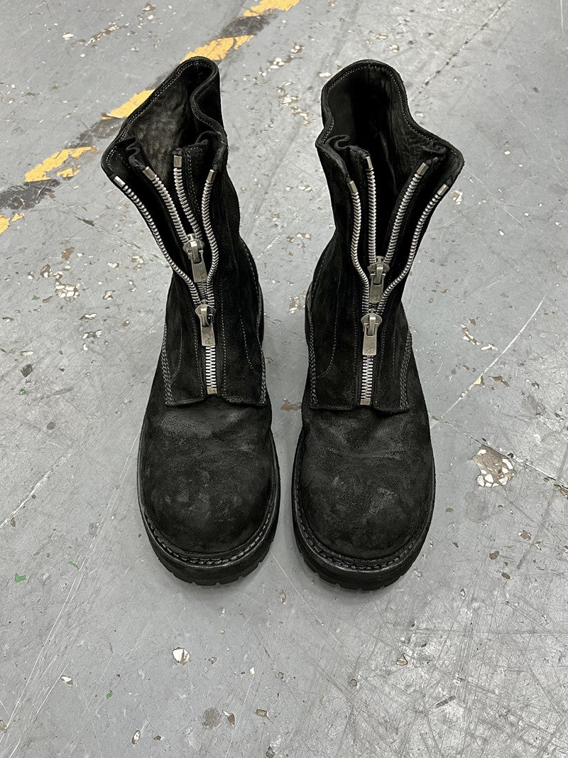 Double zipper Goodyear knight boots