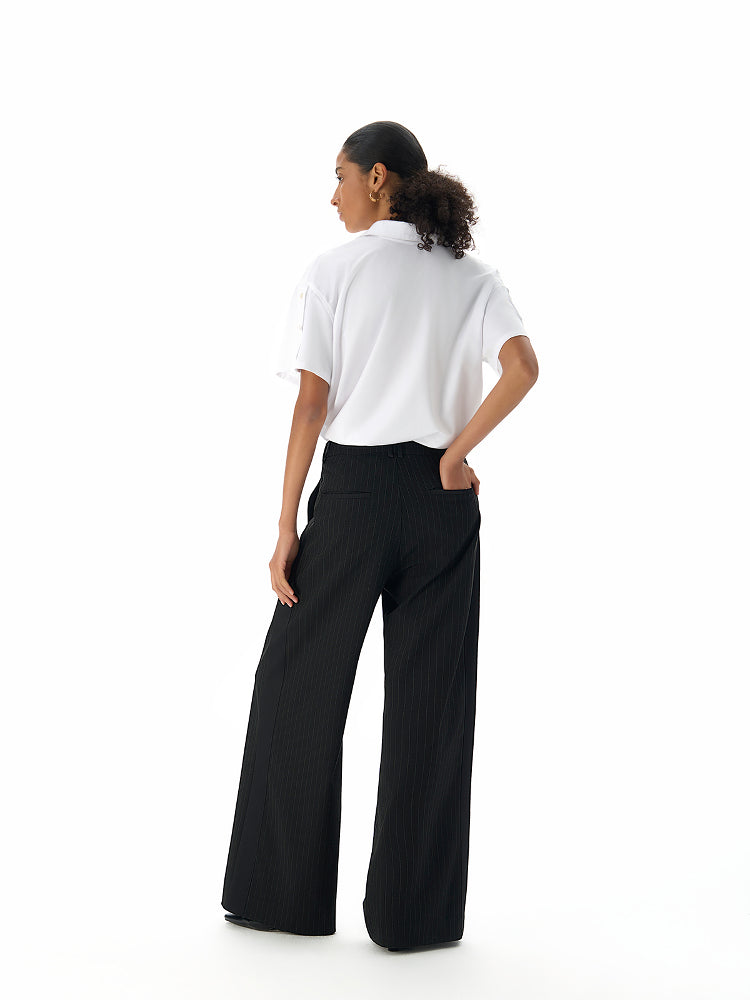 Smoking Stripe Side Line Trousers