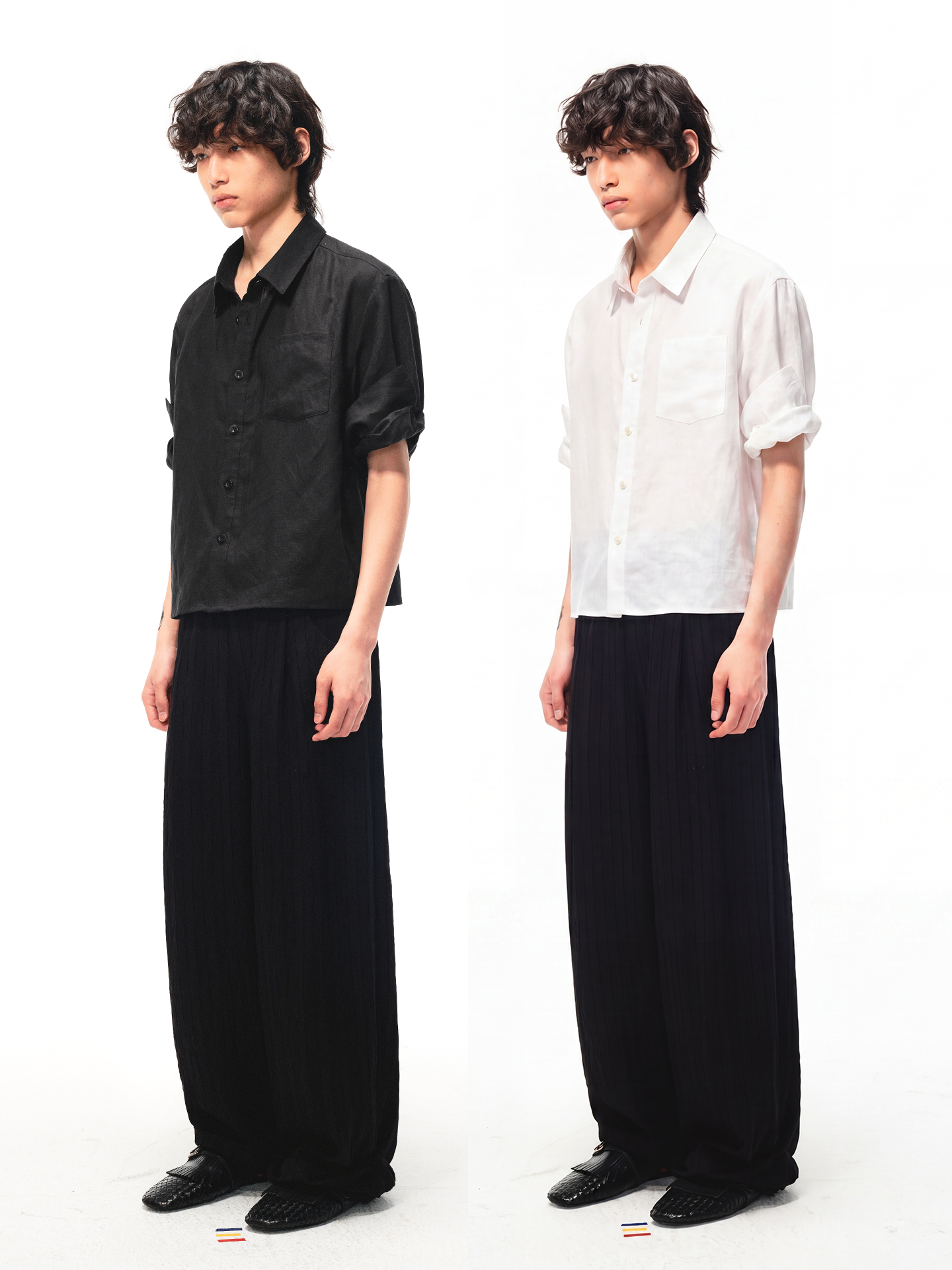 "Pulse" Tencel Linen Rolled Edge Shirt