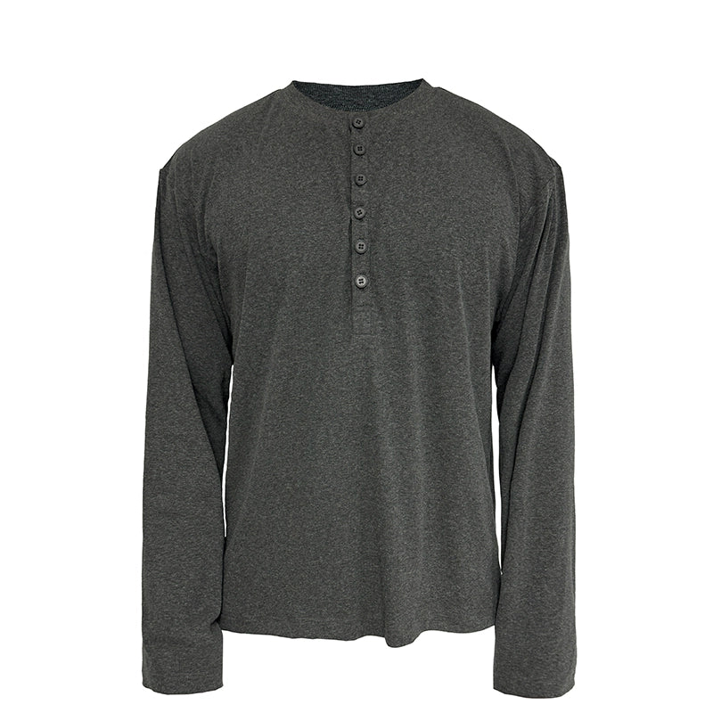 Henry Collar Long Sleeve T-shirt