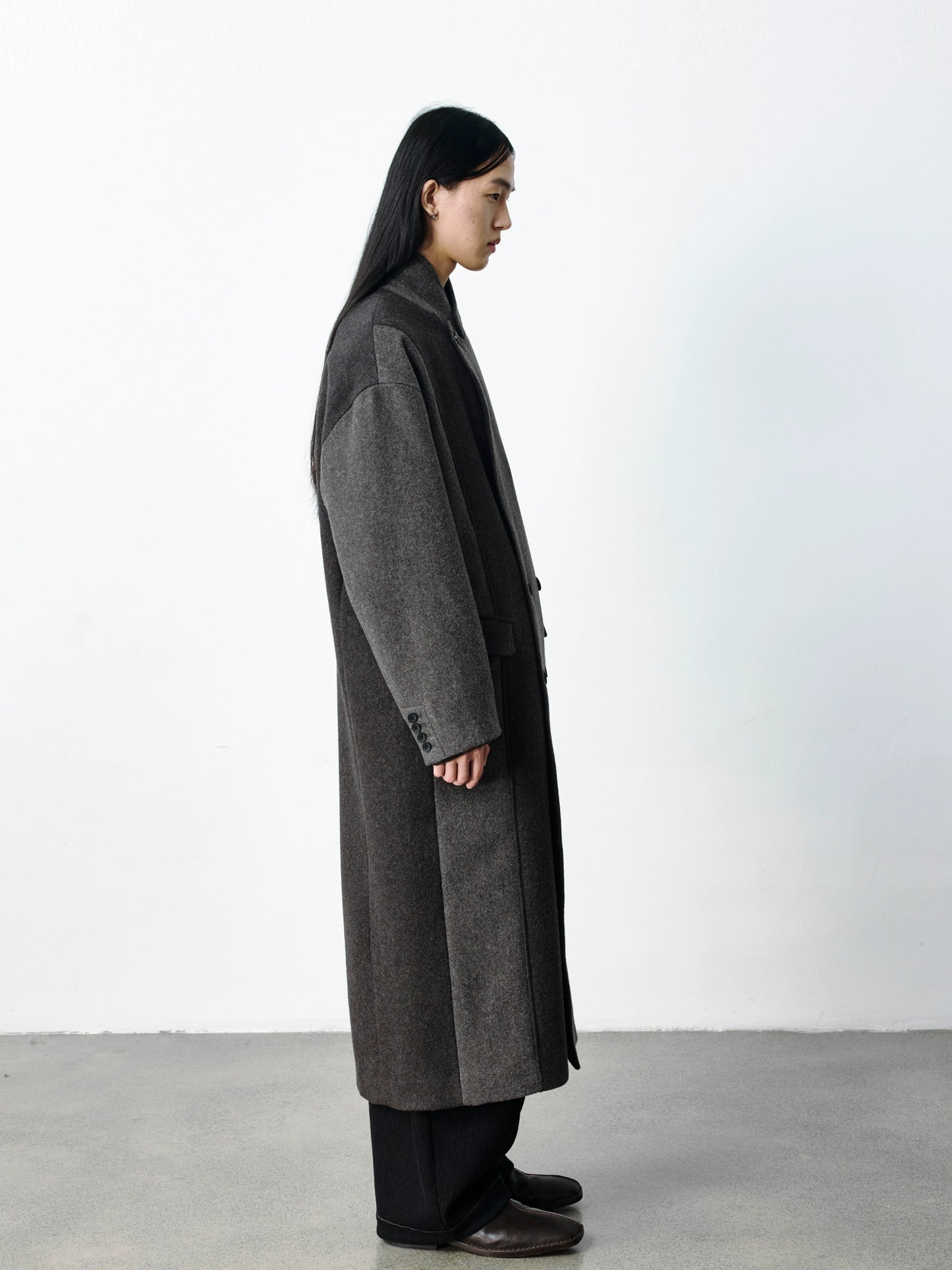 Patch Work Wool Coat