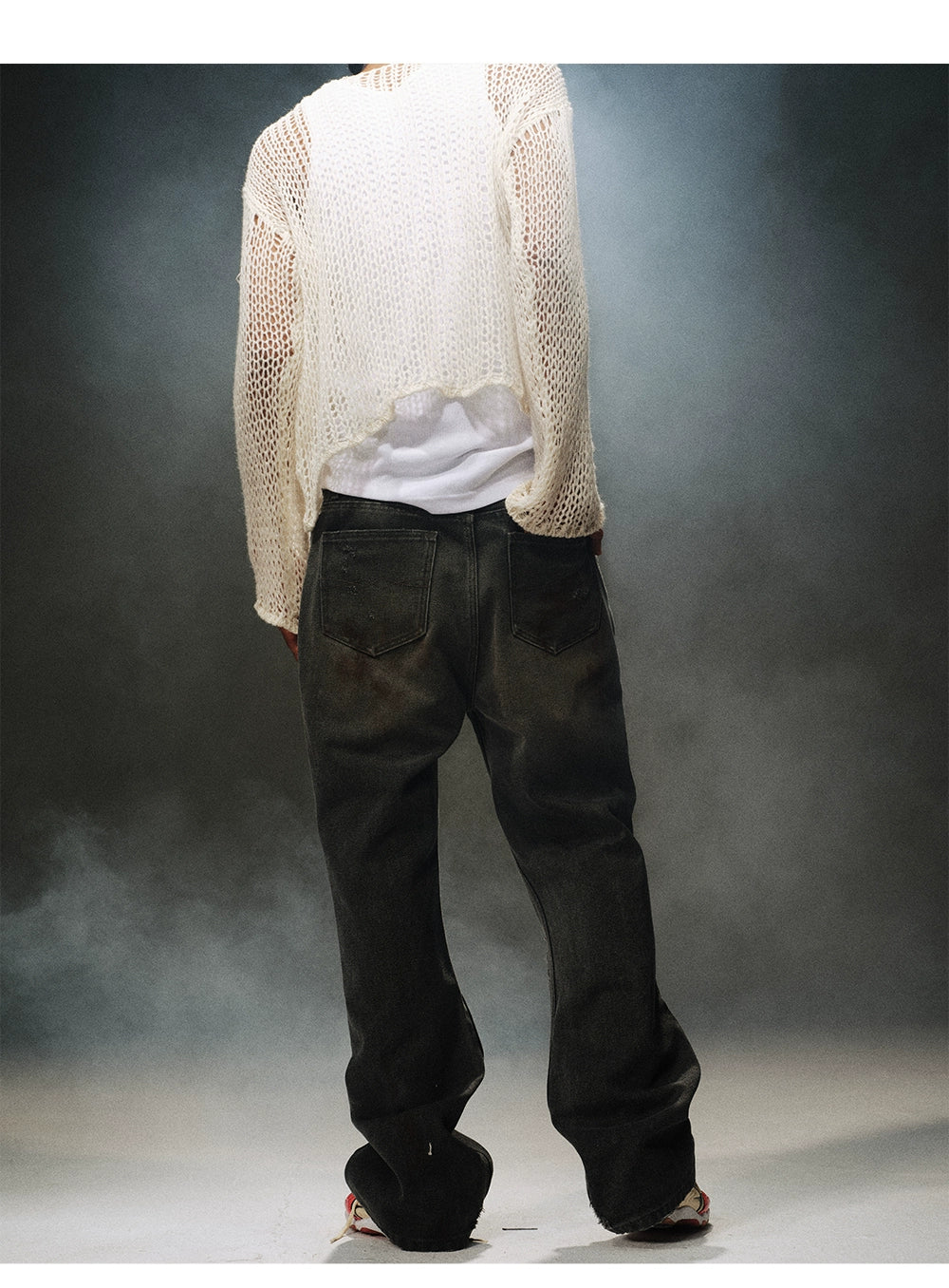 Washed Bootcut Jeans