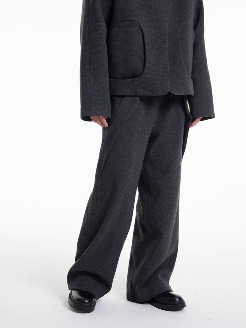 AWeBreak Cut Wool Trousers