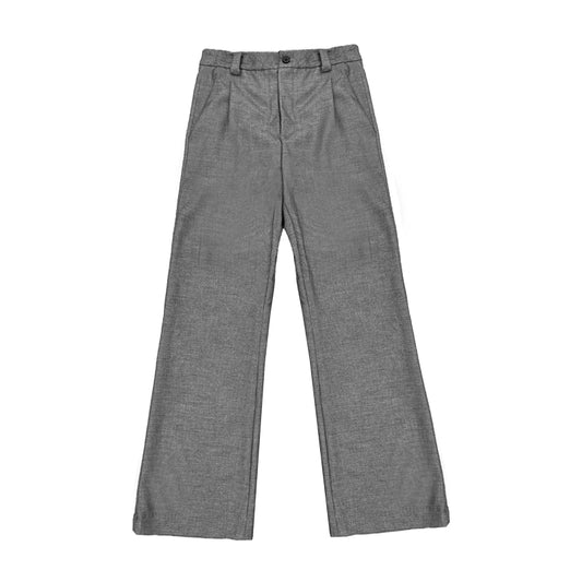 Draped Bootcut Suit Trouser