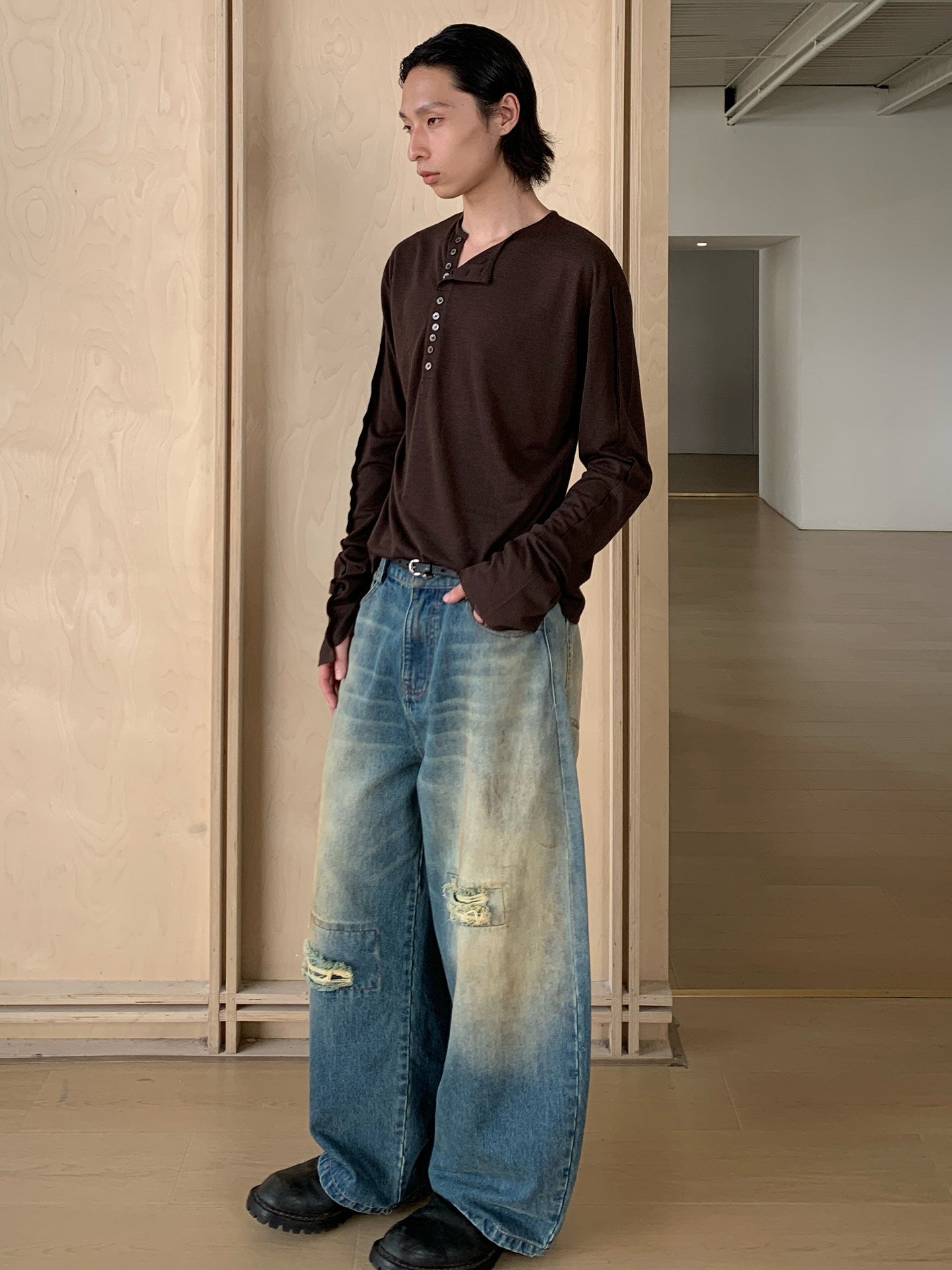 Shell Buttons Long Sleeves
