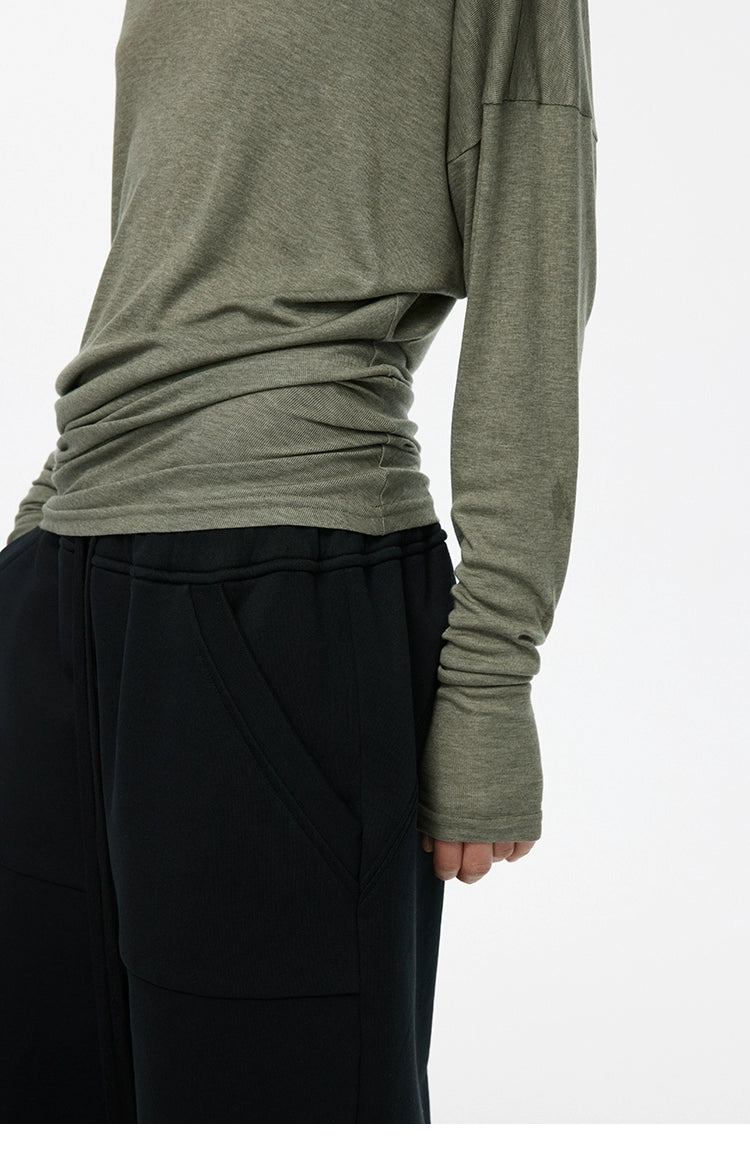 Stacked silk blend T-shirt