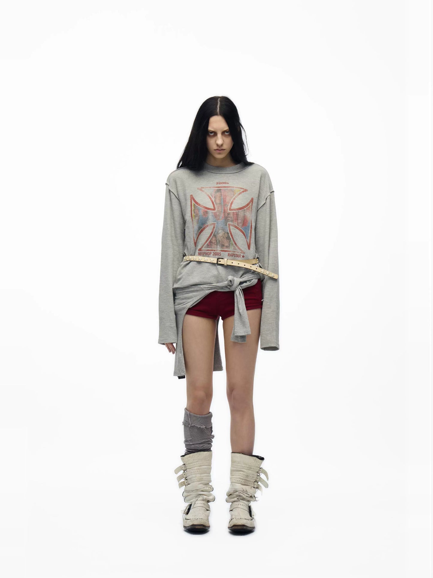 RapStar2000s waffle long sleeve T-shirts