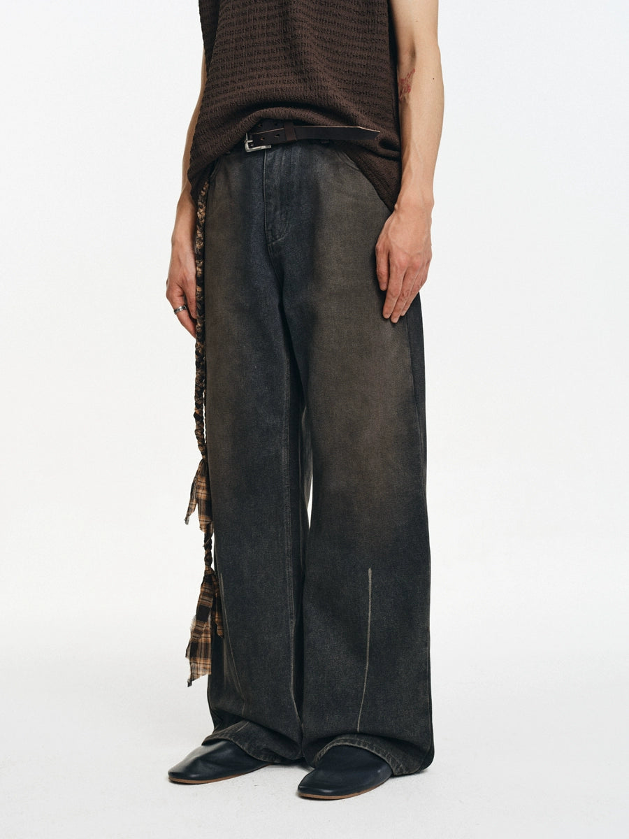 Distressed Blood Stain Jeans