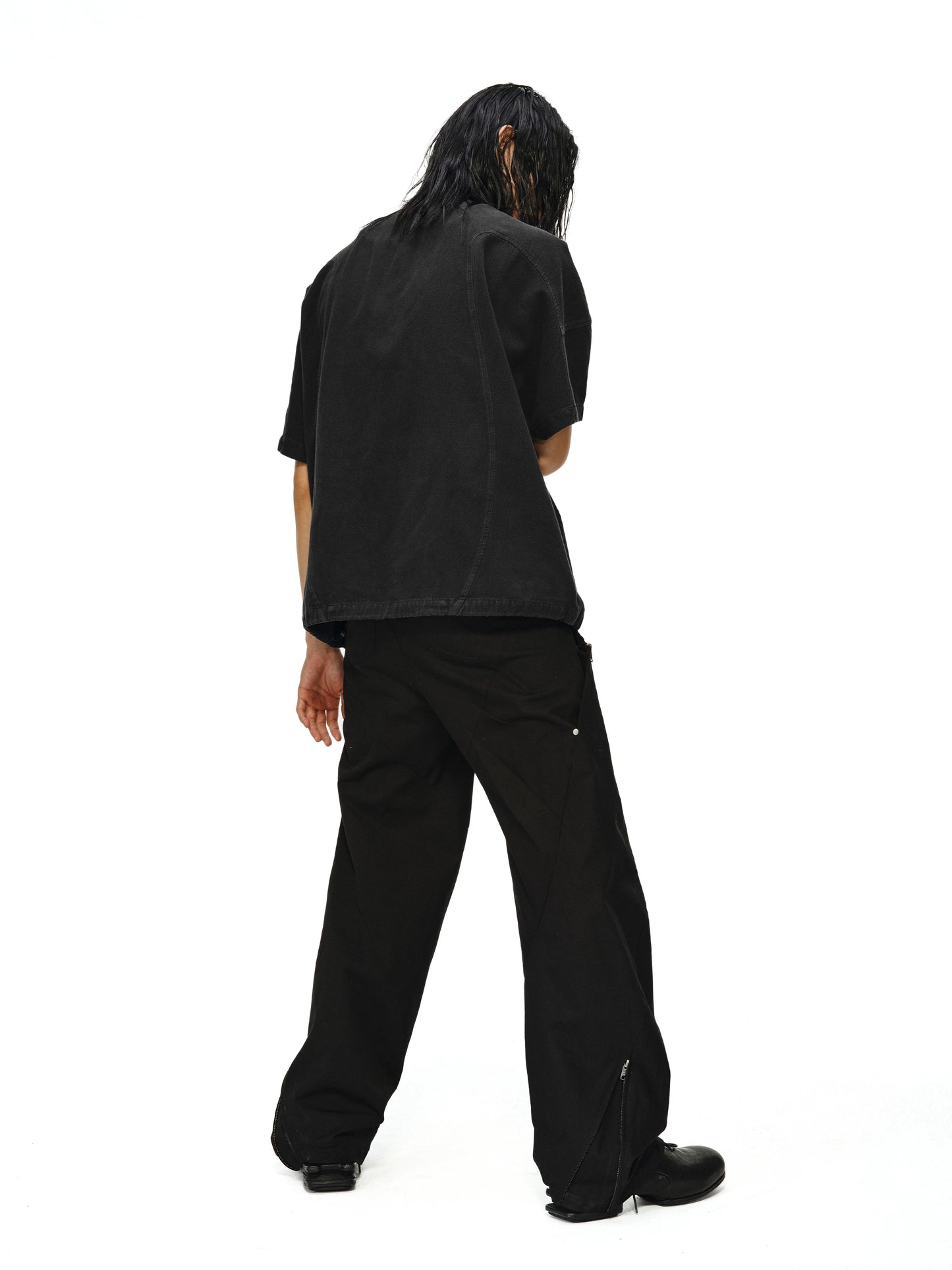 "Maestro" 3D spiral cut curved pants