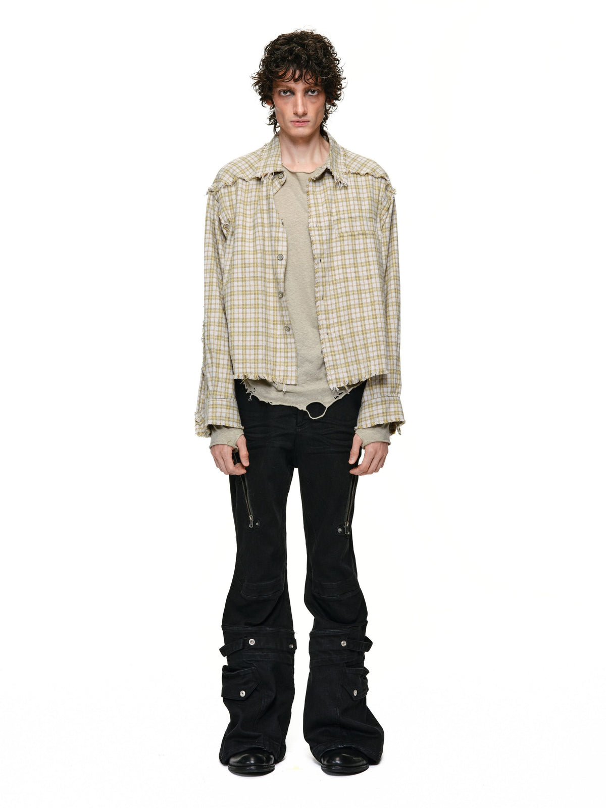 AURORA SLOUCH FIT WASHED CHECK SHIRT