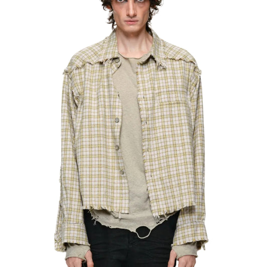 AURORA SLOUCH FIT WASHED CHECK SHIRT