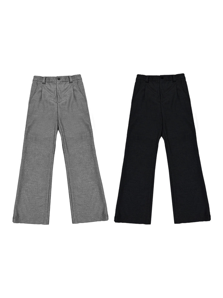Draped Bootcut Suit Trouser