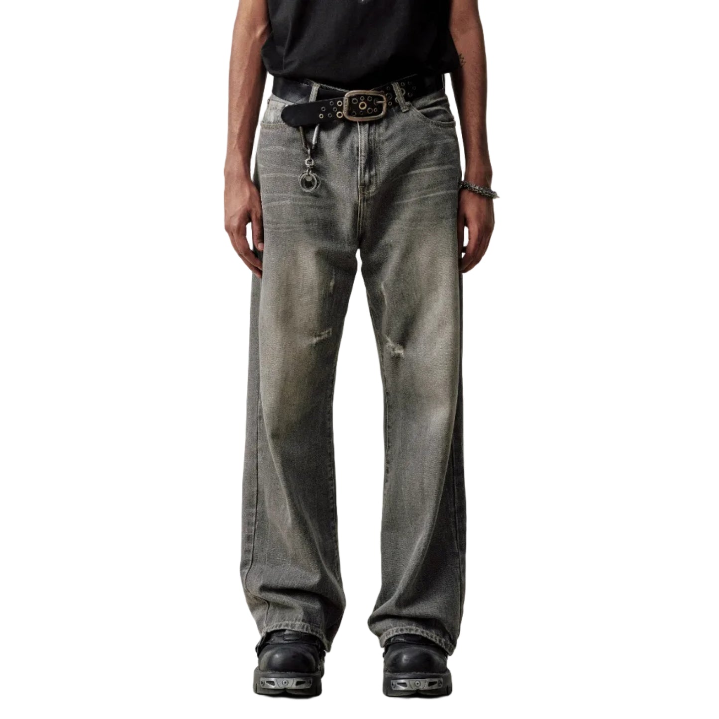 Vintage Nevada Wash Loose Straight Jeans