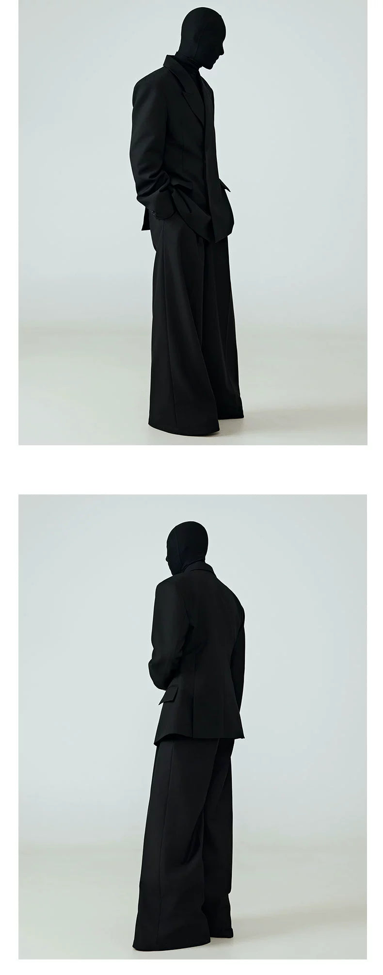 Draped Wide Leg Trouser