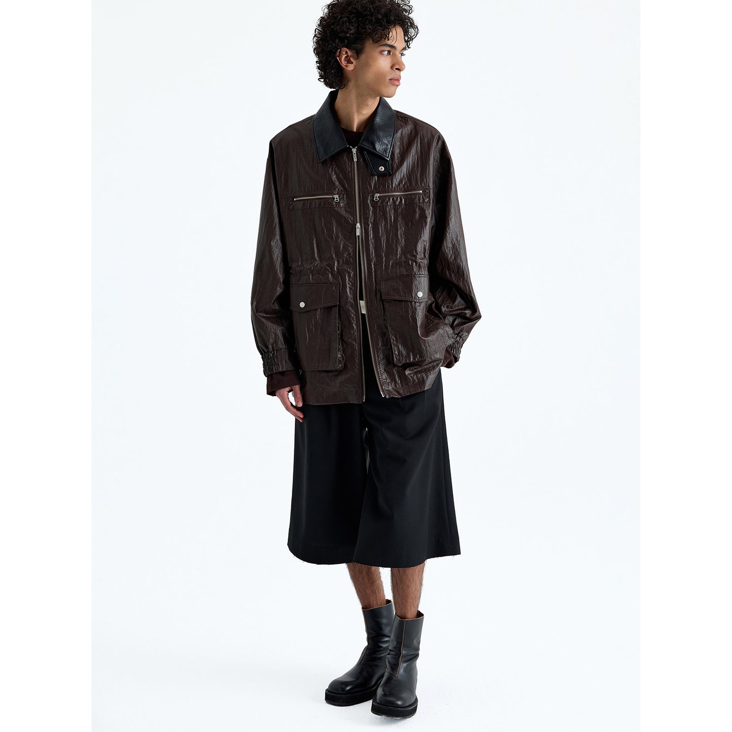 PU-coated Safari Jacket