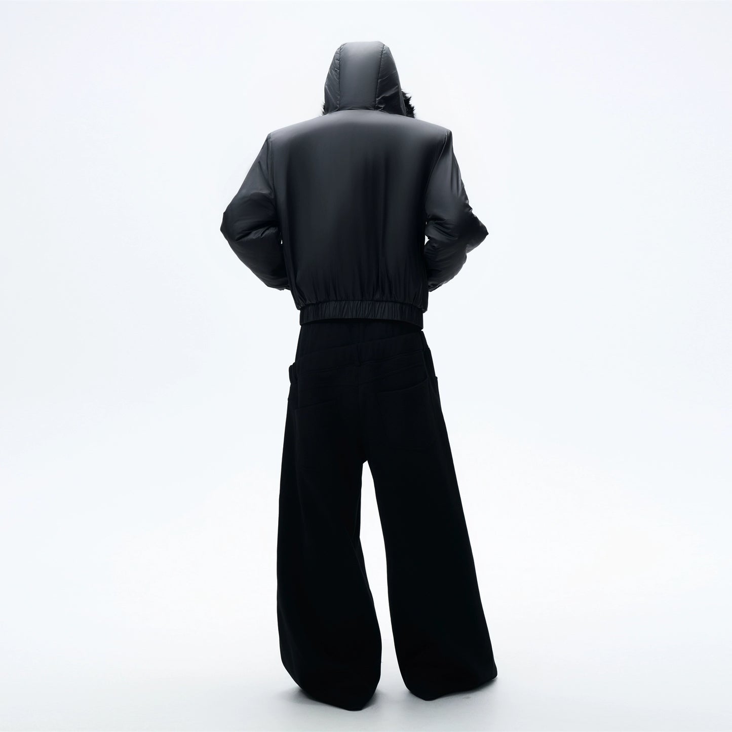 Double-waist Spliced Sweatpants