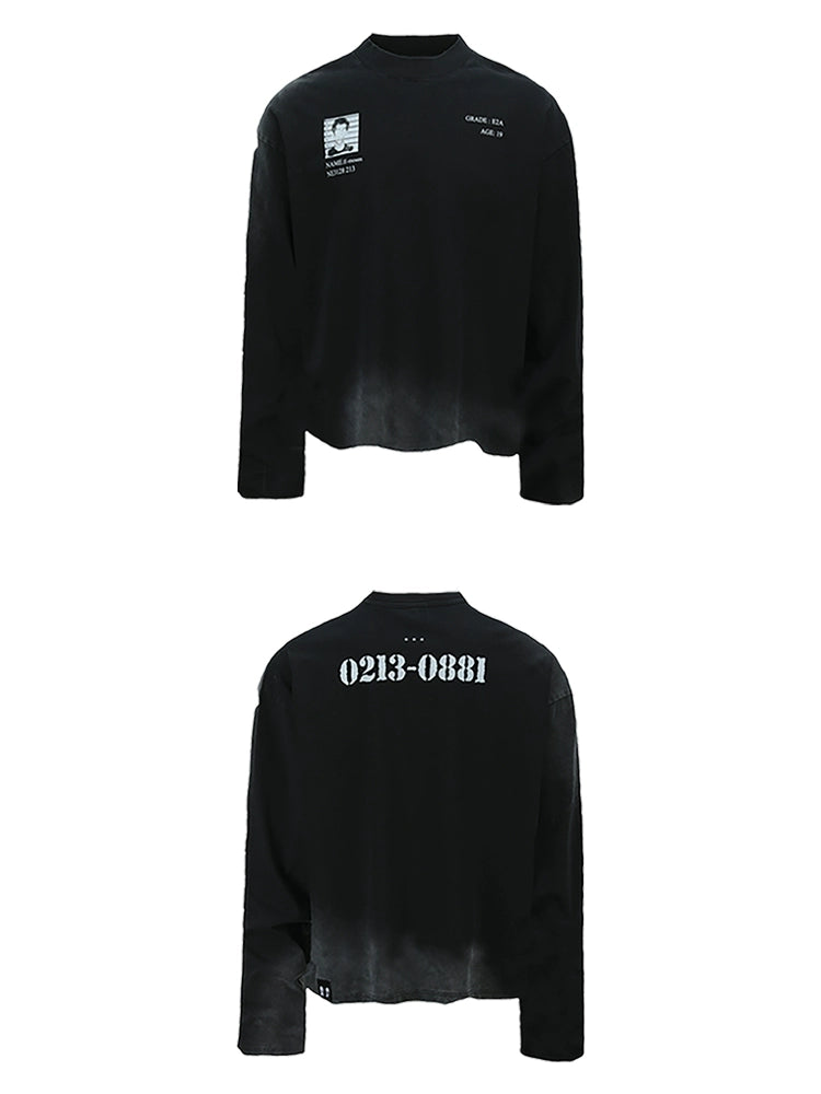 emotional prisoner print  heavyweight long-sleeve T-shirt
