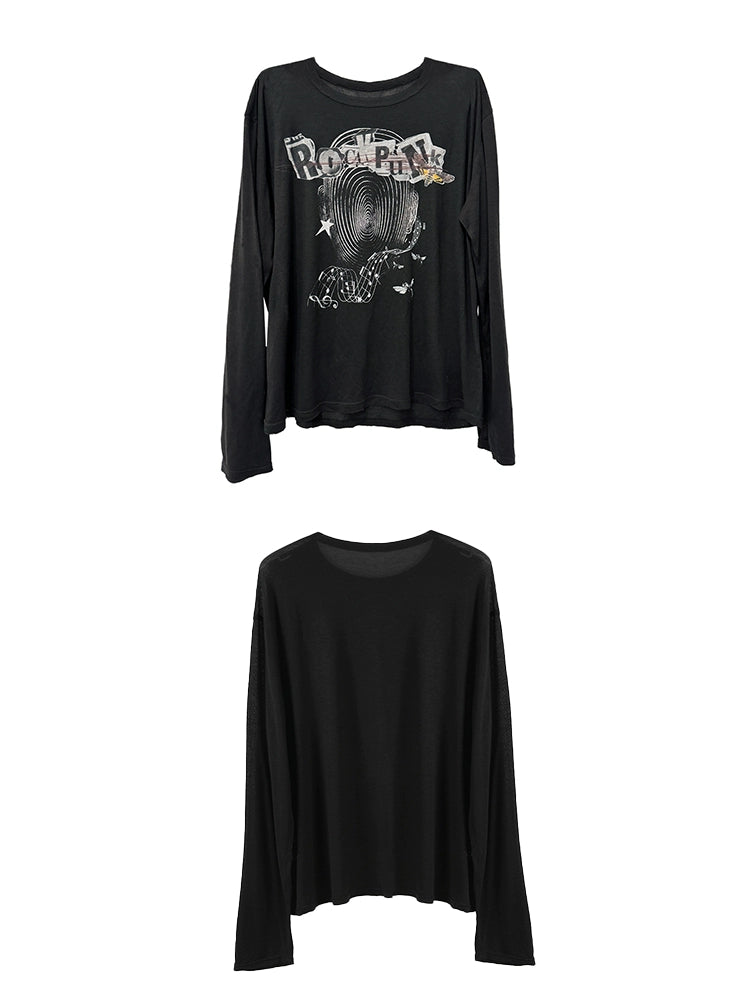 "Love Punk City" long sleeve T-shirts