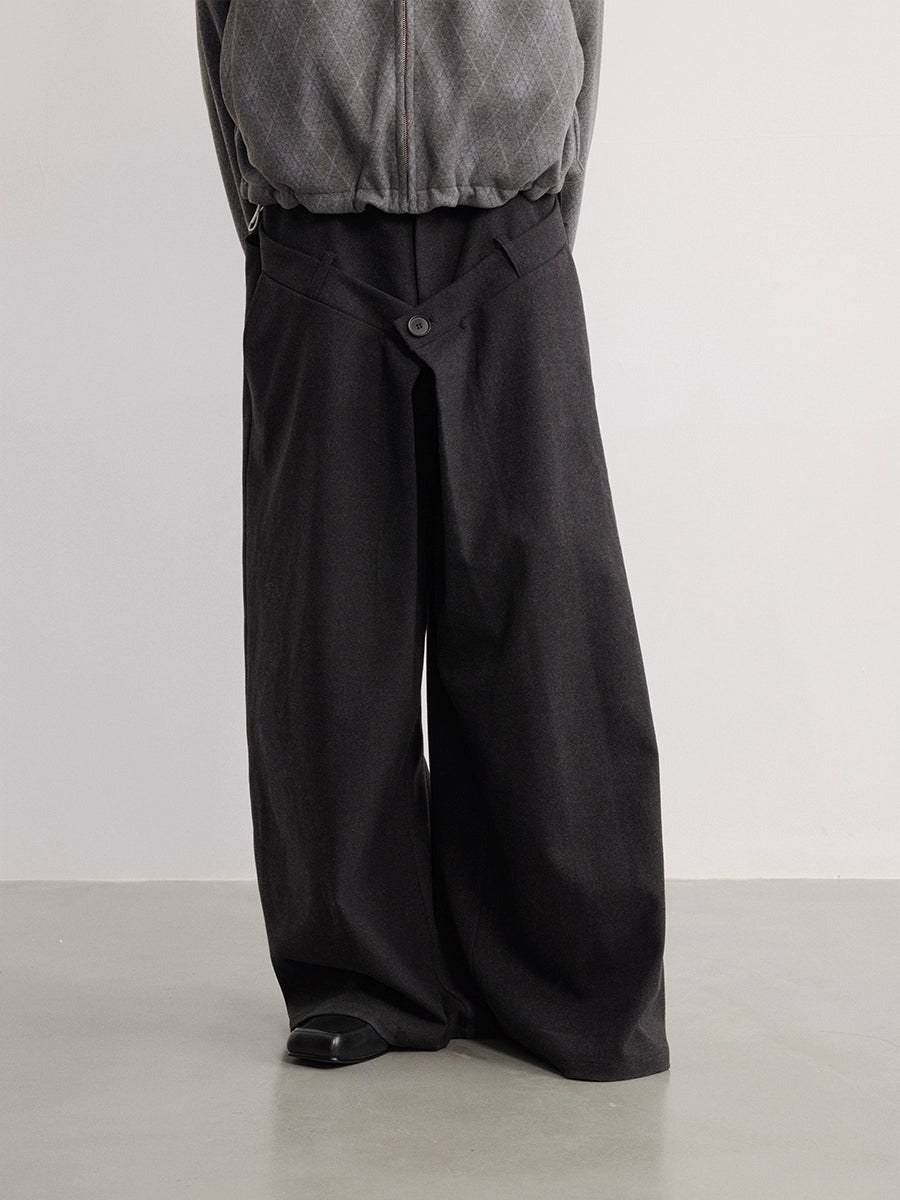 Double waist Wide Leg Pants
