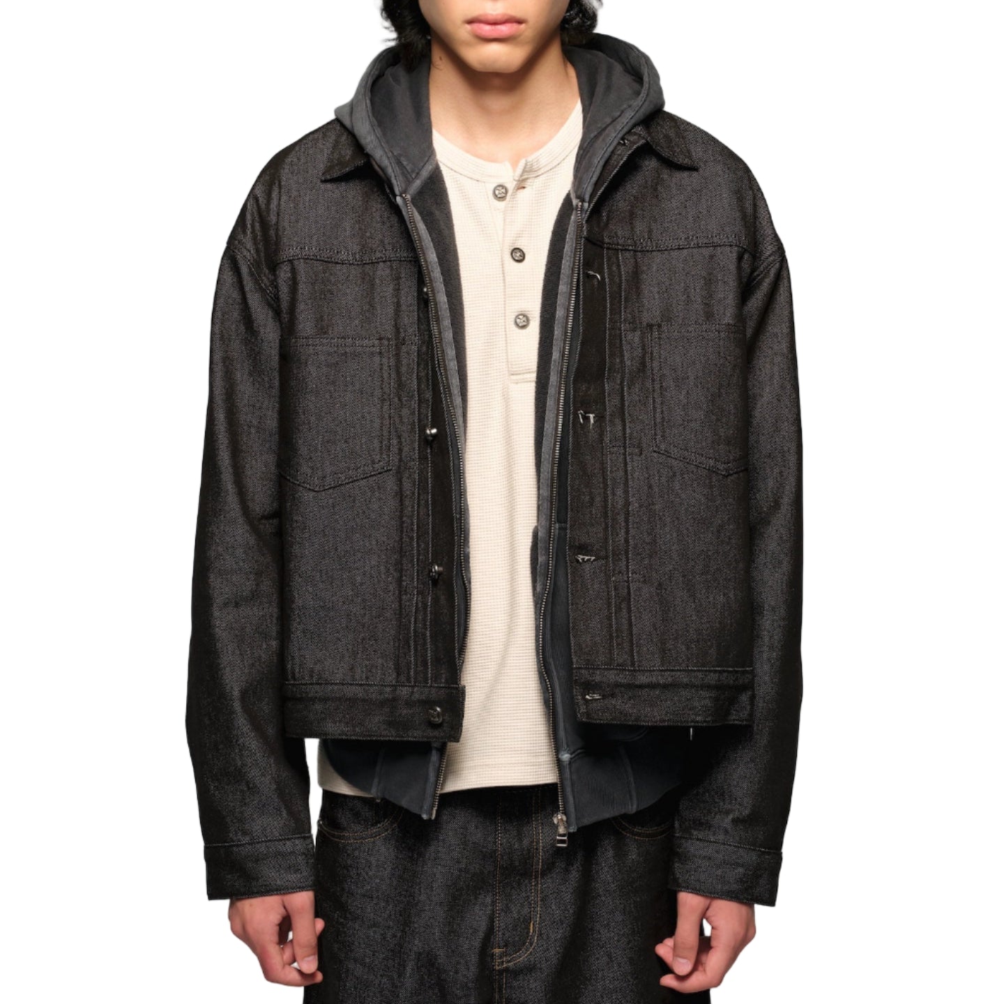 Original Cow Short Wide Denim Jacket