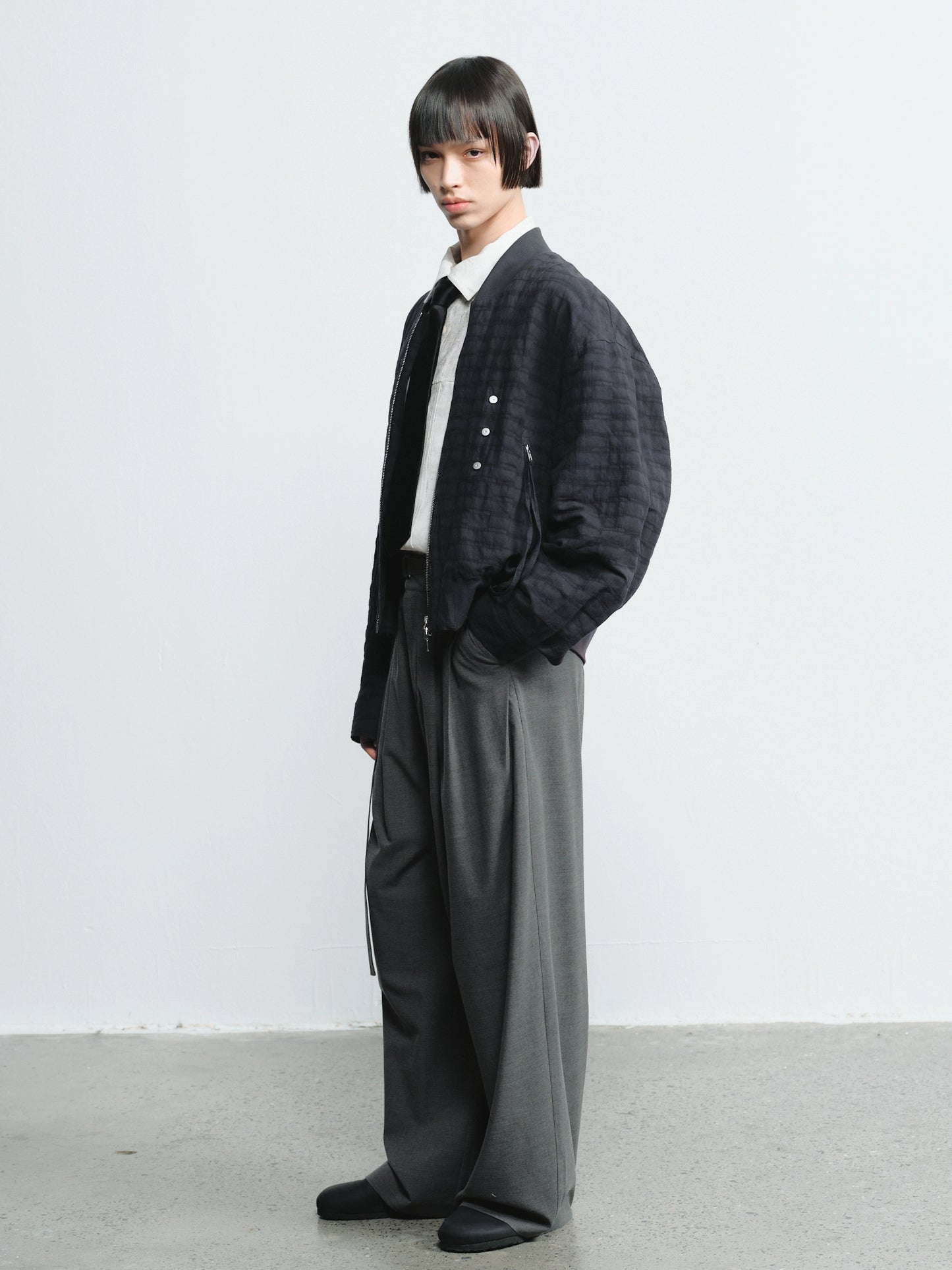 Cropped Baseball Jacket