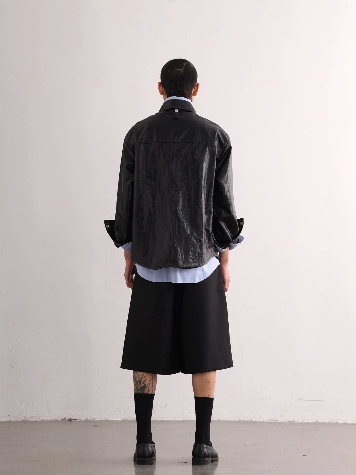 Waterproof Leather Cargo Shirt C03