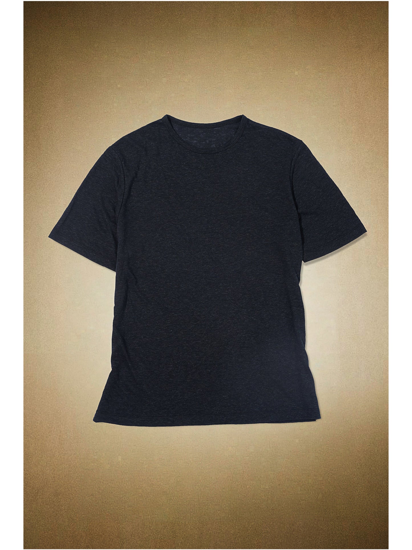 "NOIR VEIL" Linen T-Shirt