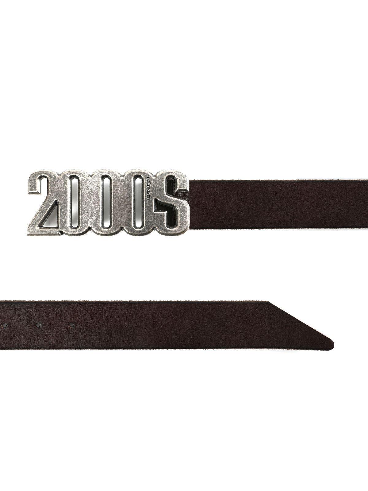 no E mosen 2000S metal buckle leather belt