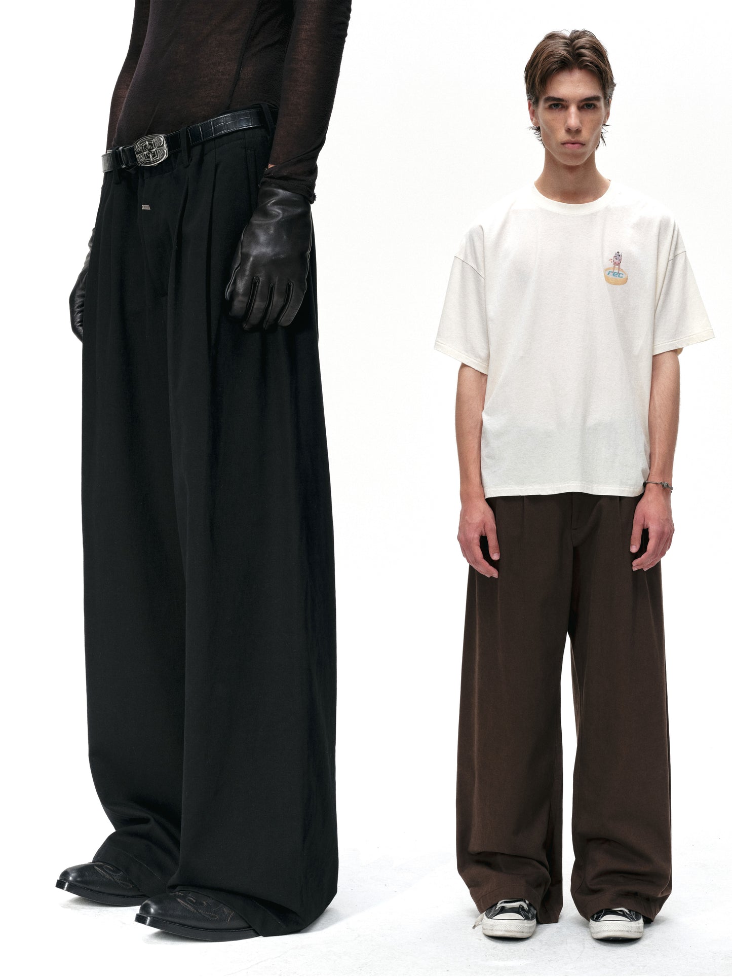 Midnight Wide-Leg Casual Pants