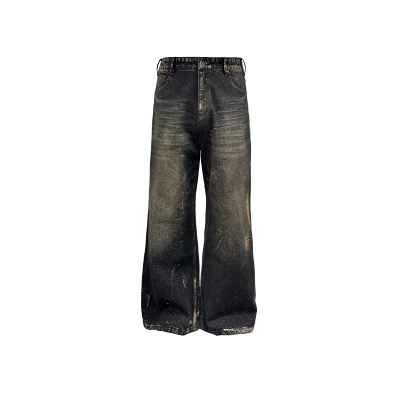 Rub Dirty washed Jeans 14OZ