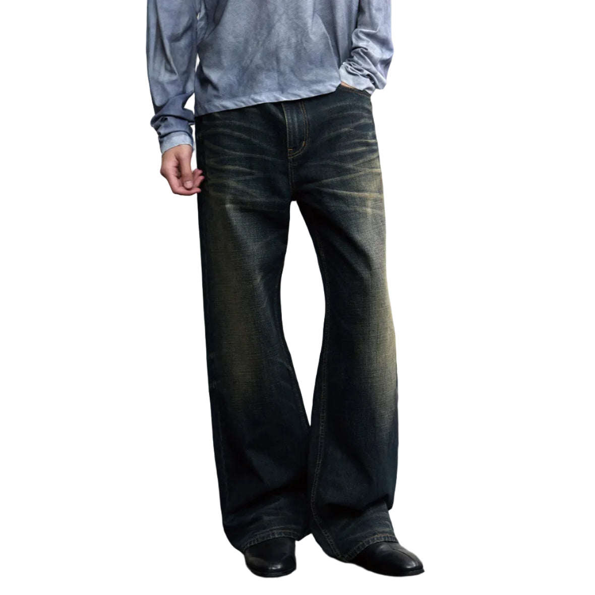 Vintage washed jeans