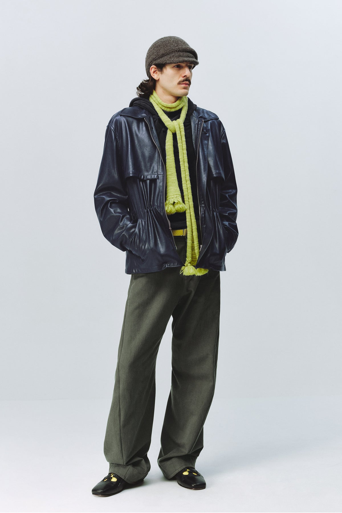 Sand-washed Engineered Trousers