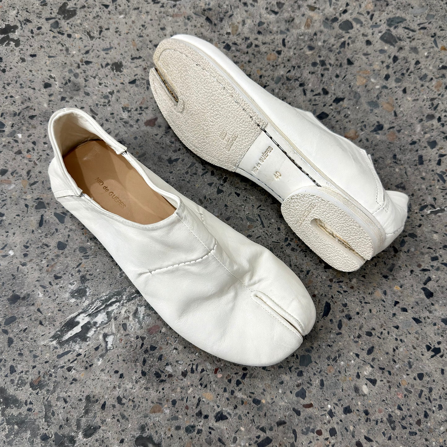 Kangaroo Leather Split-Toe Tabi shoes