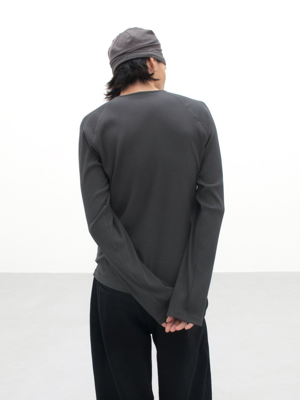 Pit strips slim henry collar long sleeve t-shirt