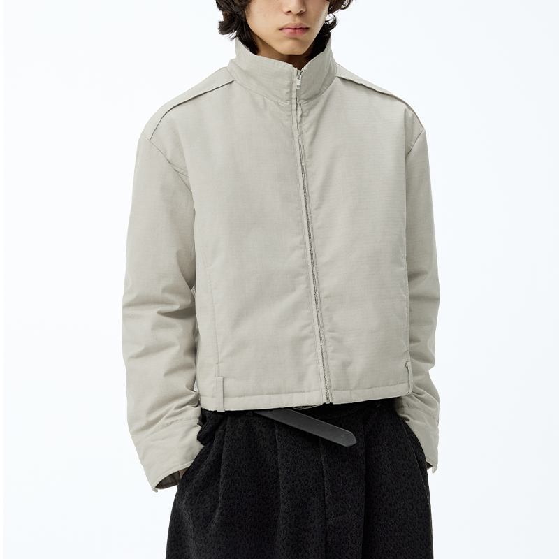 Washable Fur Collar Loop Jacket