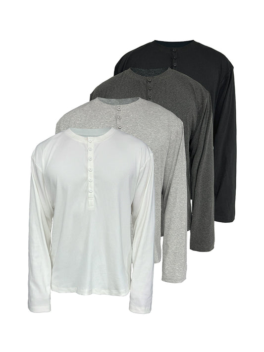 Henry Collar Long Sleeve T-shirt