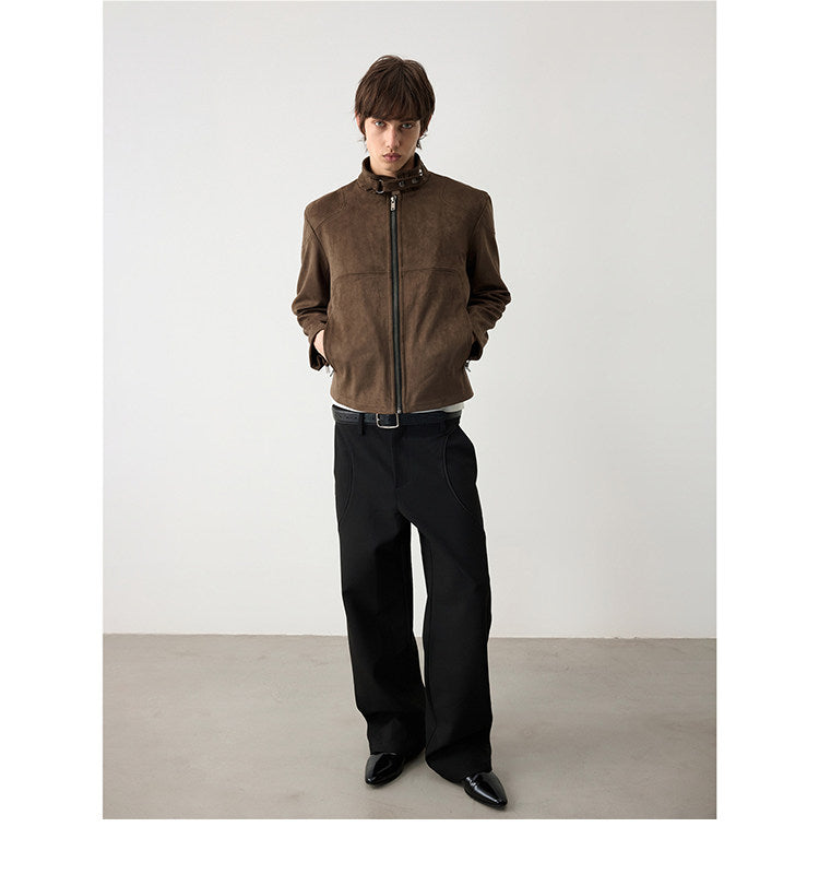 Multi-Layered Suede Jacket