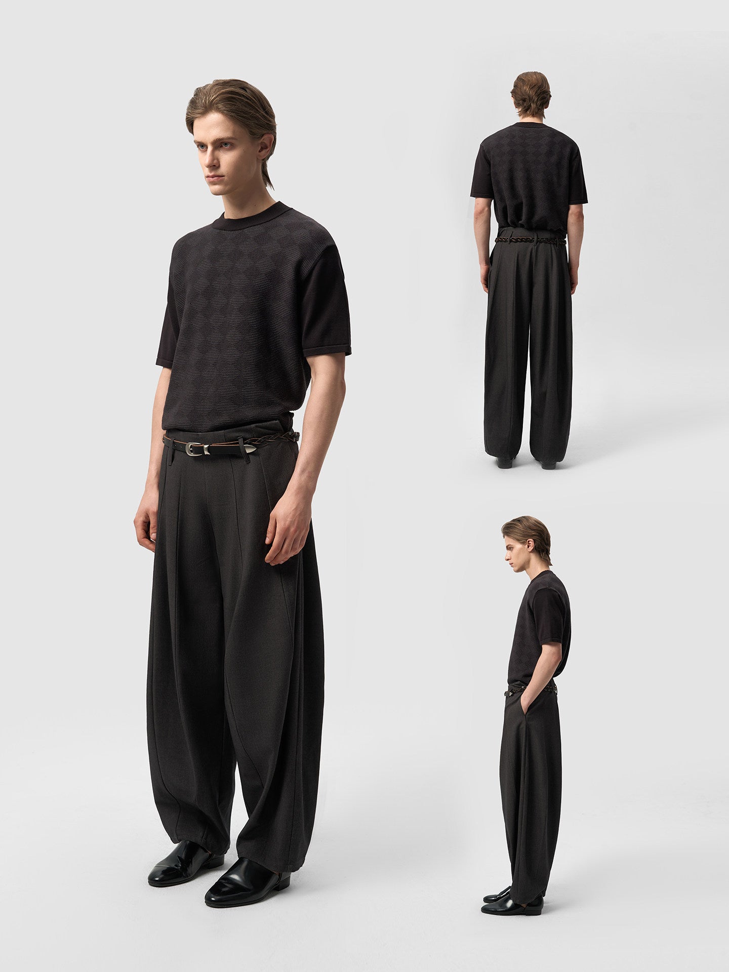 Split Straight Suit Trouser