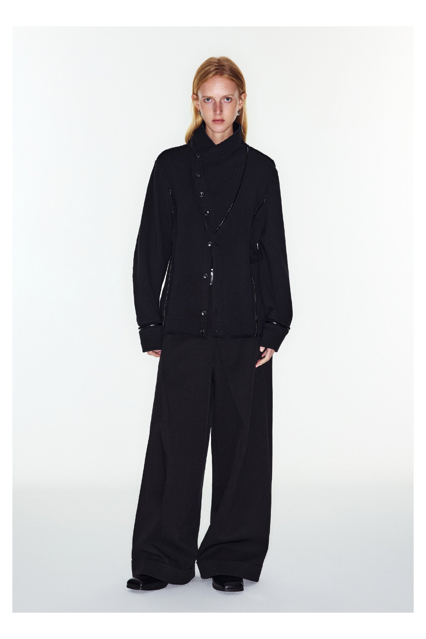 Patchwork reworked knit cardigan