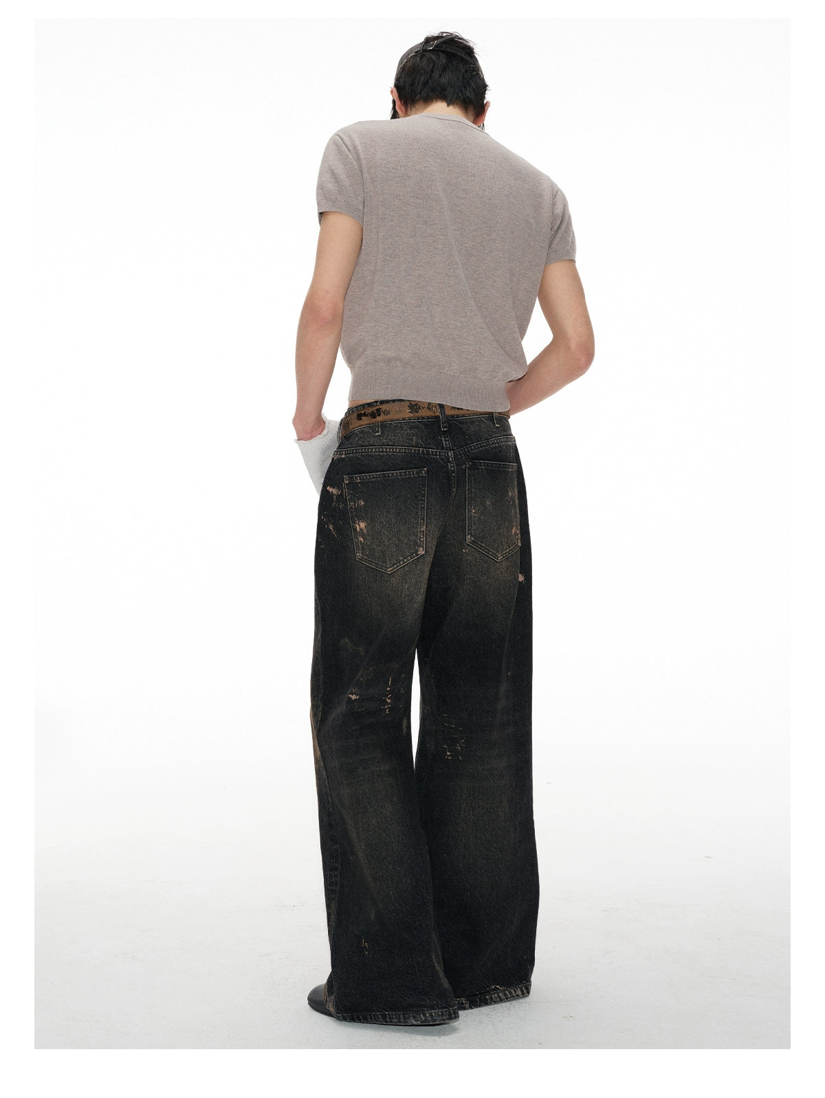 Rub Dirty washed Jeans 14OZ