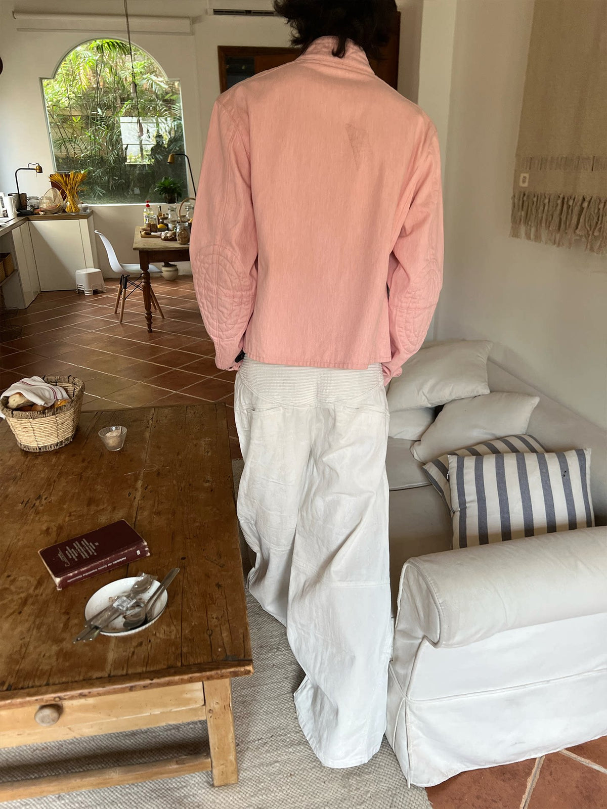 Coated Waxed Motorcycle Pants